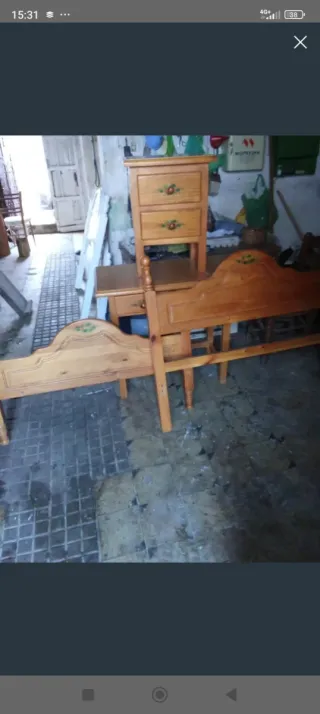 Dormitorio completo madera