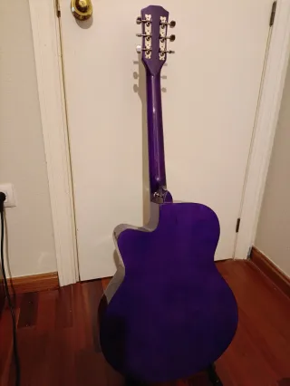 Guitarra Acústica 41 Negra y Morada