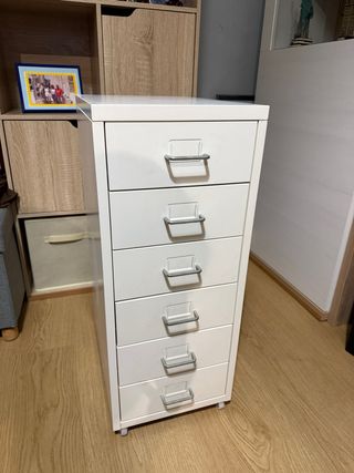 Cajonera metálica 6 cajones blanca