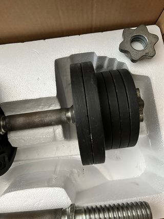 Mancuernas hasta 10kg Cada una total 20 kg