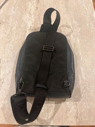 Bandolera Piel Emporio Armani Negra