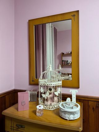 Escritorio madera con cajones y cómoda