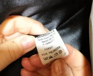 Abrigo Mouton y Astracán Ecológico Negro Acrílico