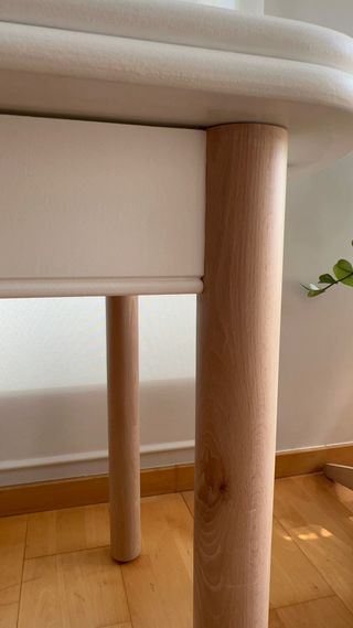 Mesa extensible estilo nórdico renovada