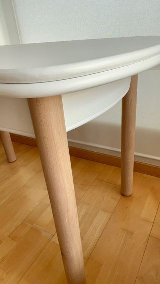 Mesa extensible estilo nórdico renovada