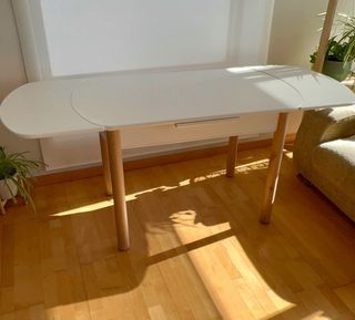 Mesa extensible estilo nórdico renovada