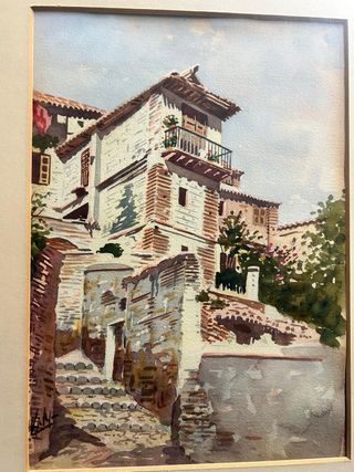 Acuarelas Antiguas Granada Francisco Vergara Reyes