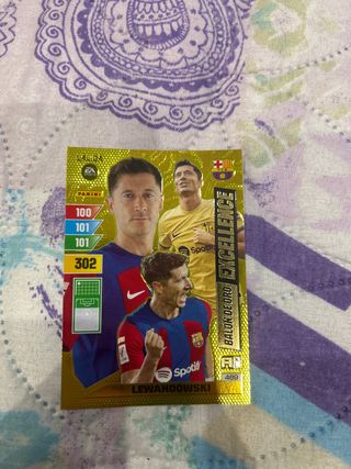 Tarjeta Panini Lewandowski Balón de Oro