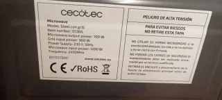 Microondas Digital Cecotec 1200W