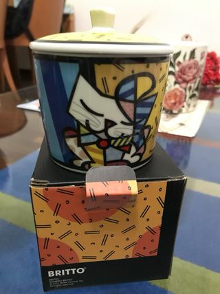 Zuccheriera Britto Gatto Porcellana