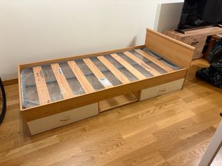 Cama individual 90cm con cajones
