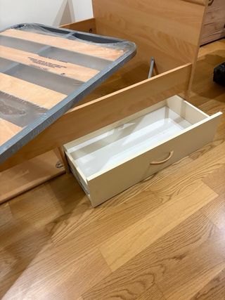 Cama individual 90cm con cajones