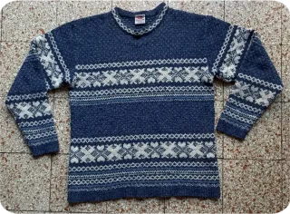 Levi's Vintage Pullover Uomo M Anni '90 Blu  Scuro