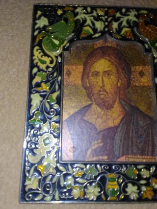 Icono Ruso Jesús Enamelo Marco