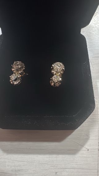 Pendientes Oro blanco 18k con diamantes