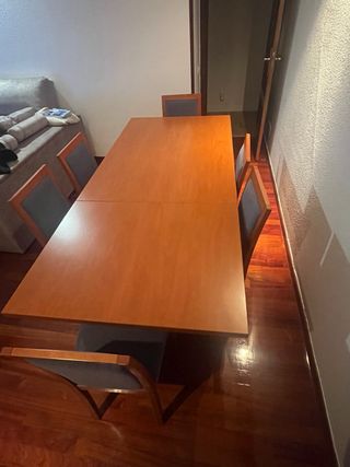 Juego muebles comedor en madera de cerezo