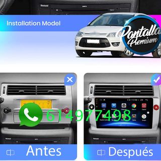 Radio Pantalla CARPLAY GPS USB para Citroen C4