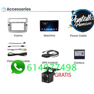 Radio Pantalla CARPLAY GPS USB para Citroen C4