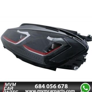 Faros delanteros Red edition Led para VW Golf 7.5
