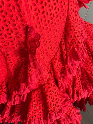 Traje de flamenca rojo