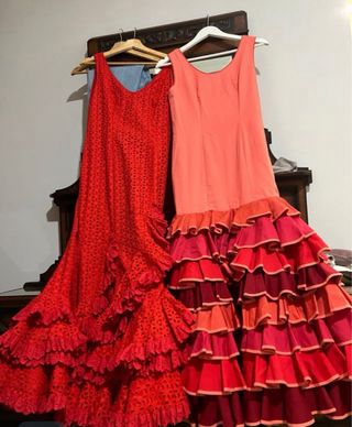 Traje de flamenca rojo