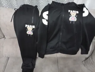 Chándal París Negro Talla XL