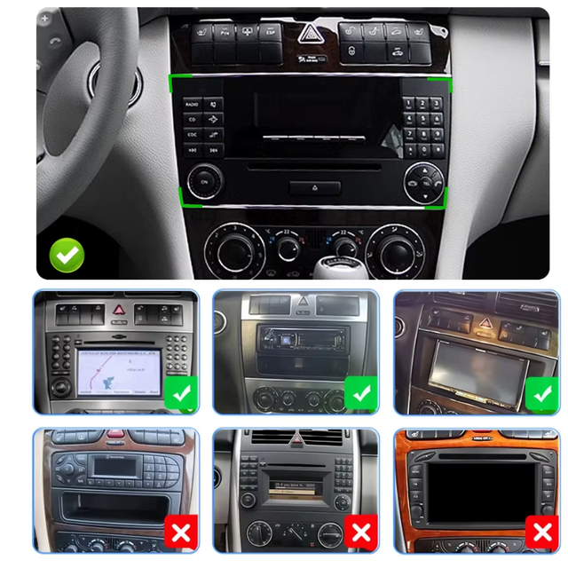 Radio CARPLAY para Mercedes Benz Clase C W209