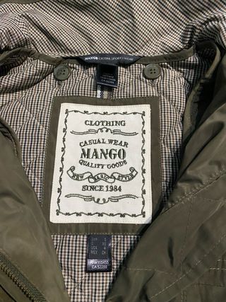 Parka Mango verde militar T36
