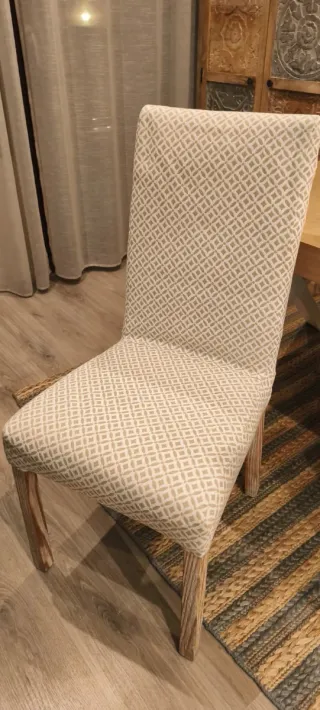 Juego de 4 Sillas Comedor Tapizadas