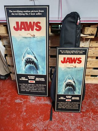 Póster madera Tiburón (Jaws) vintage