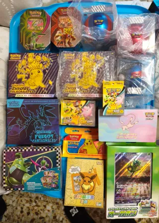 Lote Pokémon TCG Cajas y Latas