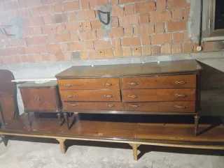 Comodino e cassettiera vintage legno