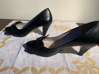 Scarpe Giorgia Pelle Nera Tg 38 Made in Italy