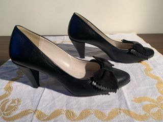 Scarpe Giorgia Pelle Nera Tg 38 Made in Italy