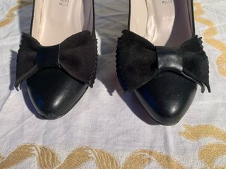 Scarpe Giorgia Pelle Nera Tg 38 Made in Italy