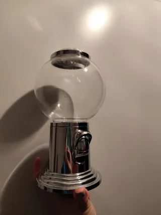 Mini máquina expendedora cromada