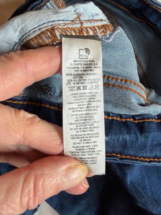 Pantalón vaquero elástico azul unisex T.13-14