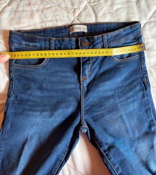 Pantalón vaquero elástico azul unisex T.13-14