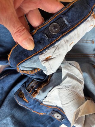 Pantalón vaquero elástico azul unisex T.13-14