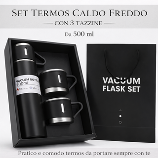 Set Termos Caldo Freddo con 3 Tazzine