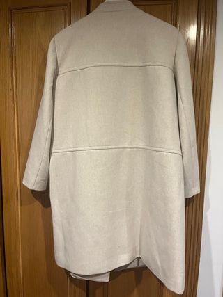 Abrigo paño Cortefiel beige