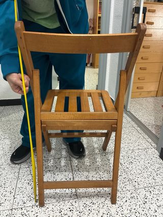 Silla plegable de madera