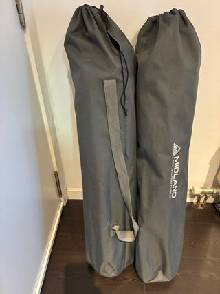 2 unid. - Silla Camping Midland Nevada Azul/Marrón