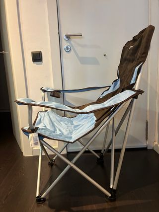 2 unid. - Silla Camping Midland Nevada Azul/Marrón