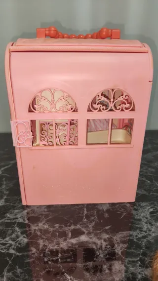 Barbie vintage casa valigetta rosa