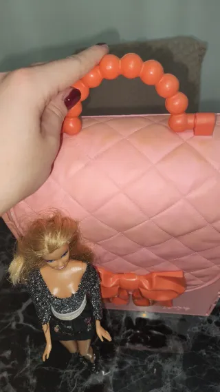 Barbie vintage casa valigetta rosa