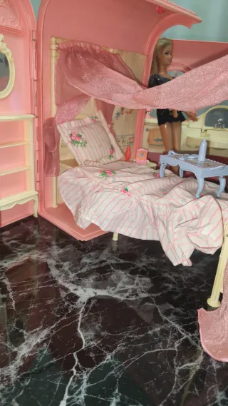 Barbie vintage casa valigetta rosa