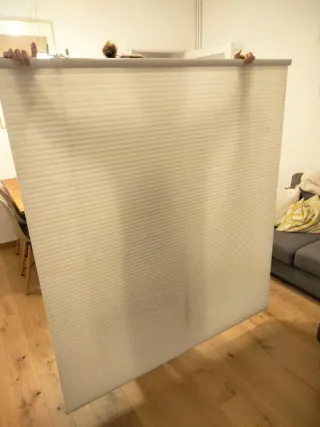 Estor Hoppval Ikea Blanco translucido 140x155