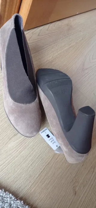 Zapatos  mujer piel marrón