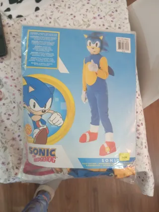 Disfraz Sonic Talla 7-8 (125-138cm)